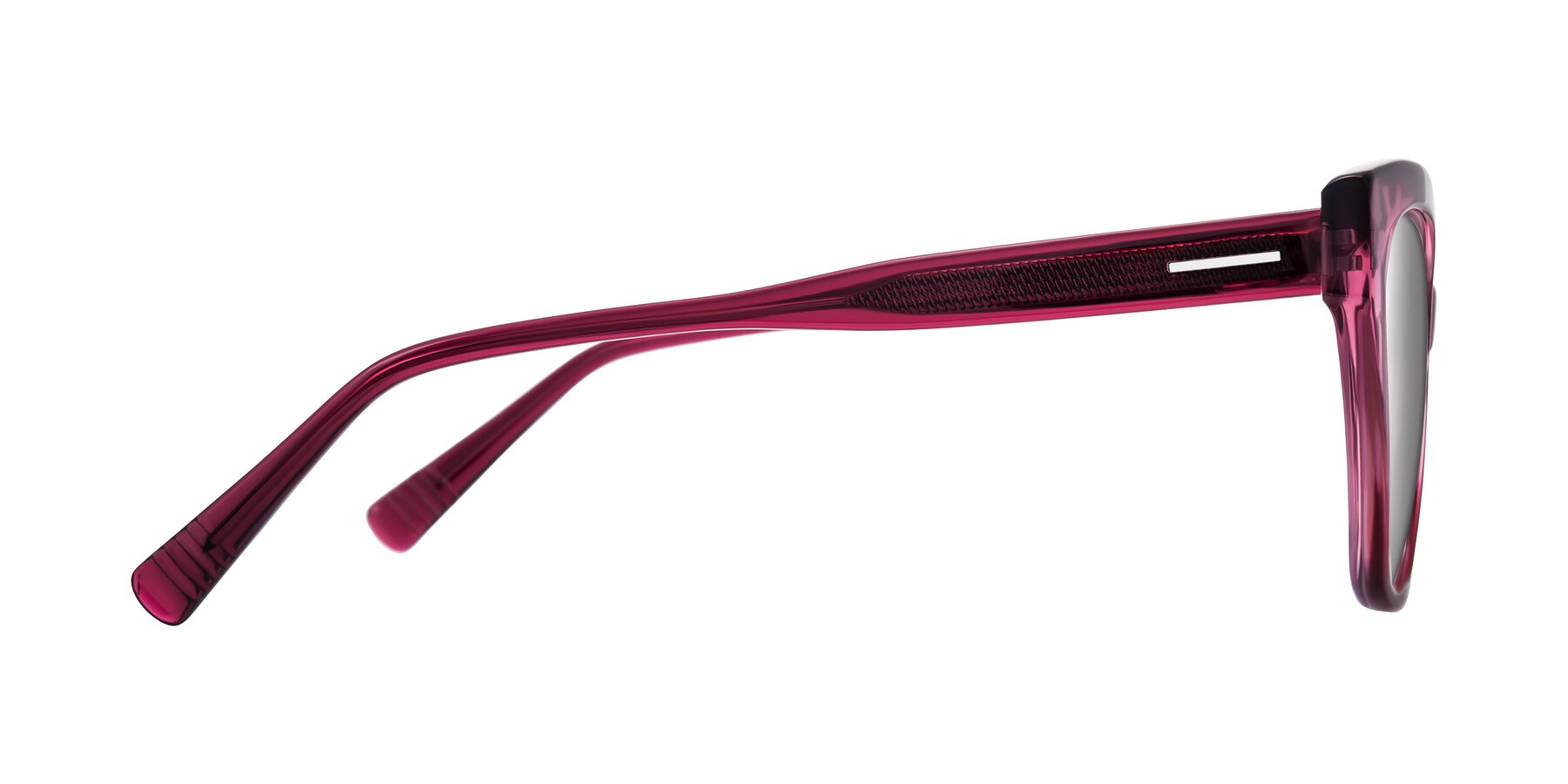 Side of Landecho in Gradient Purple with Silver Mirrored Lenses