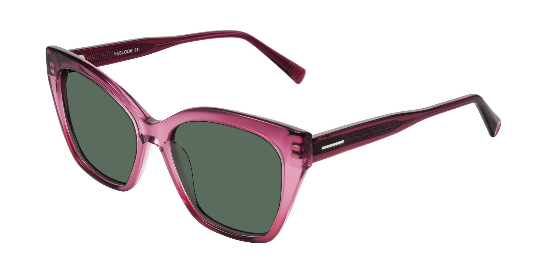 Angle of Landecho in Gradient Purple with Green Polarized Lenses