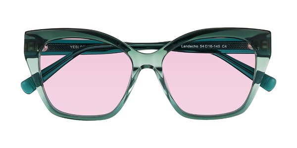 Front of Landecho in Gradient Emerald Green