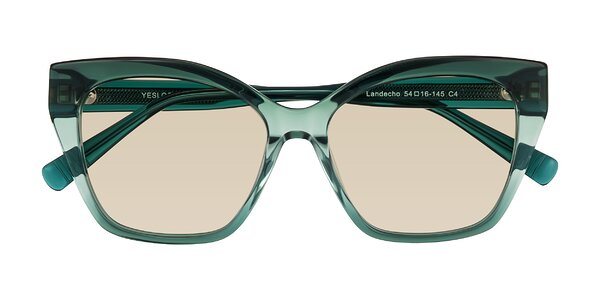 Front of Landecho in Gradient Emerald Green