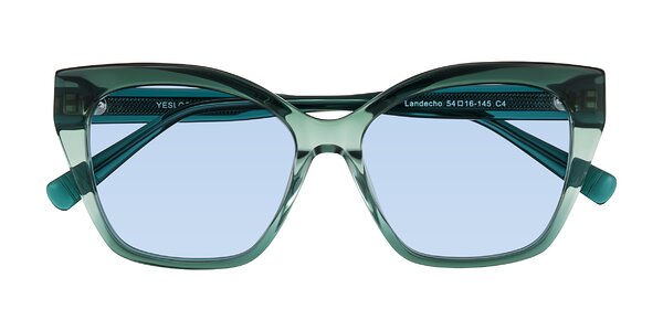 Front of Landecho in Gradient Emerald Green