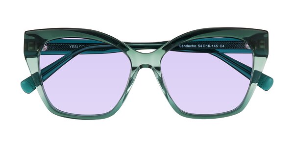 Front of Landecho in Gradient Emerald Green