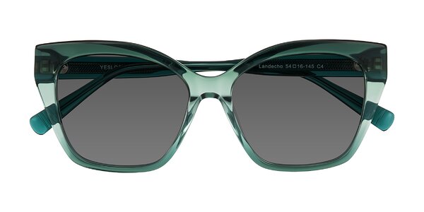 Front of Landecho in Gradient Emerald Green