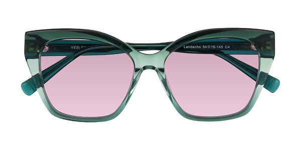 Front of Landecho in Gradient Emerald Green