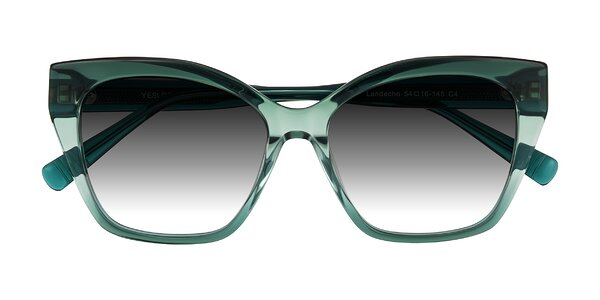 Front of Landecho in Gradient Emerald Green