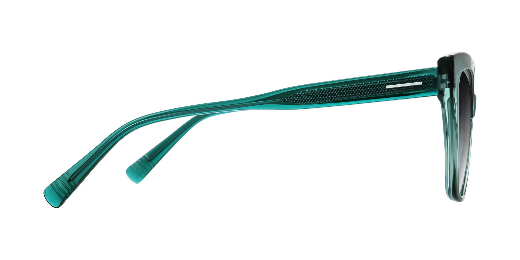 Side of Landecho in Gradient Emerald Green with Gray Gradient Lenses
