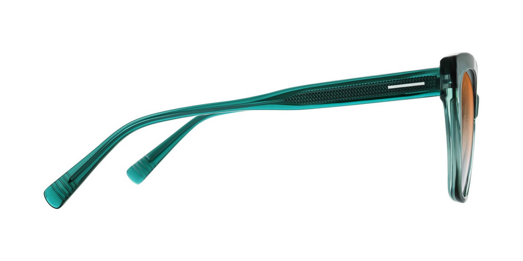 Side of Landecho in Gradient Emerald Green with Orange Gradient Lenses