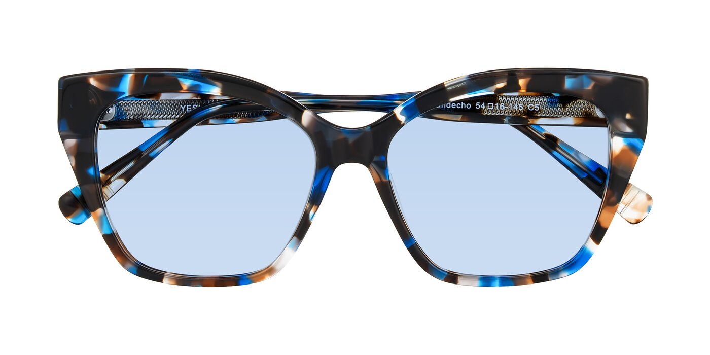 Landecho - Blue Tortoise Tinted Sunglasses