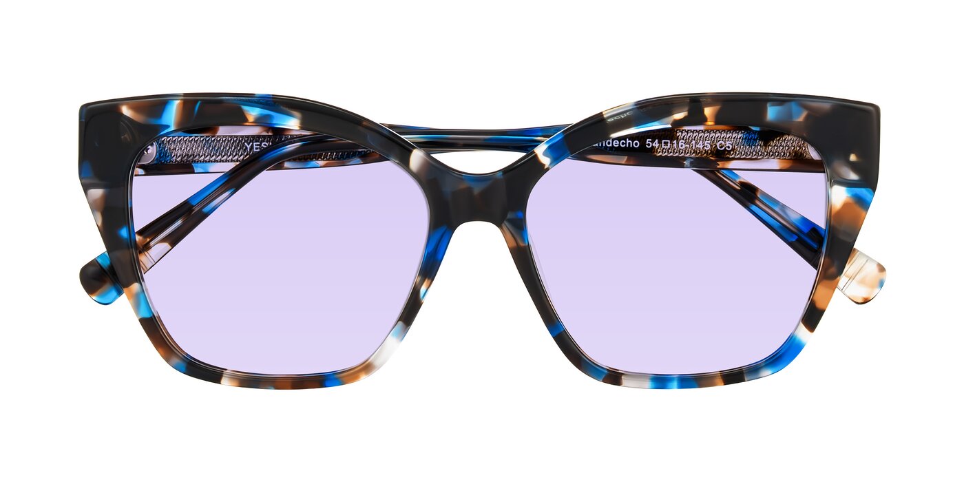 Landecho - Blue Tortoise Tinted Sunglasses