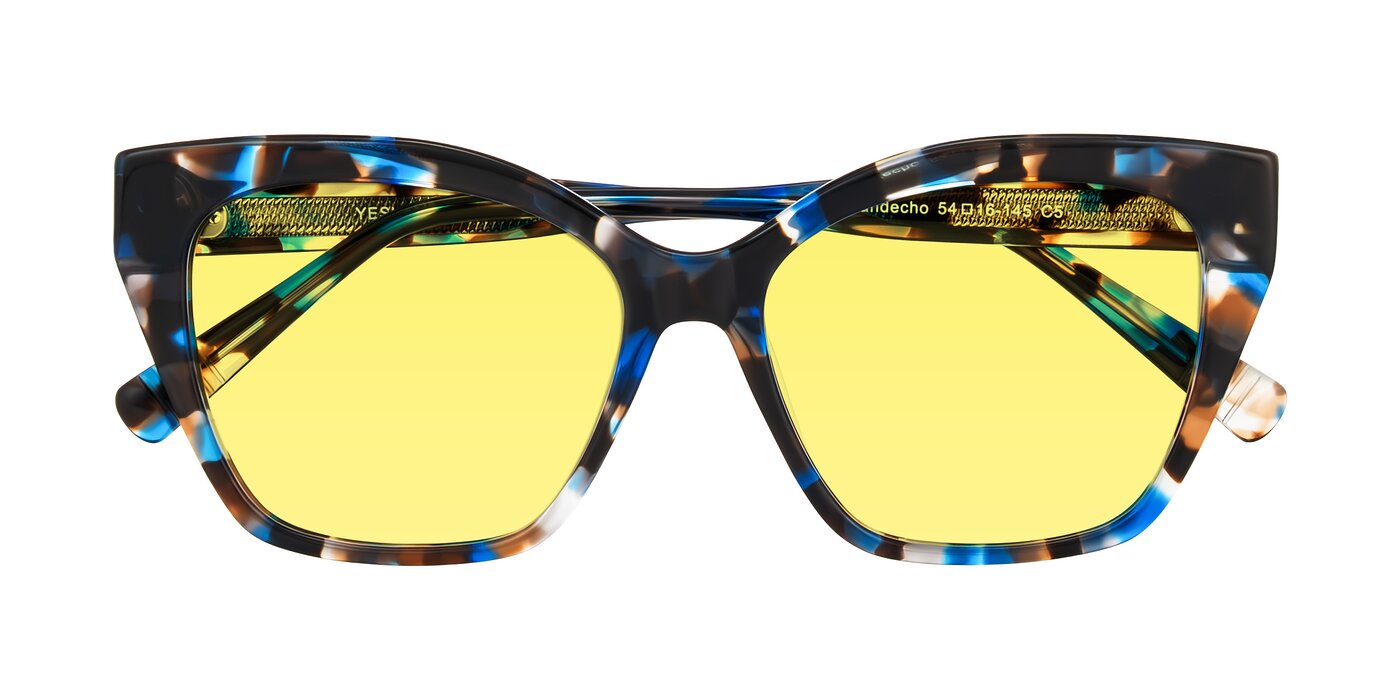 Landecho - Blue Tortoise Tinted Sunglasses