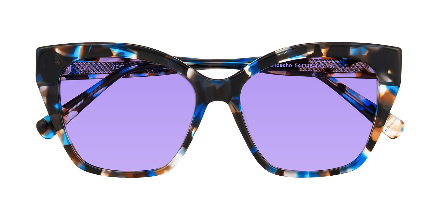 Landecho - Blue Tortoise Tinted Sunglasses