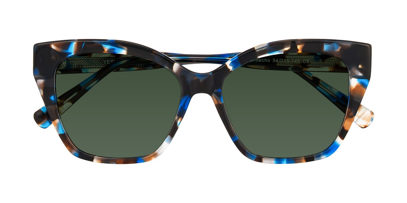 Landecho - Blue Tortoise Tinted Sunglasses