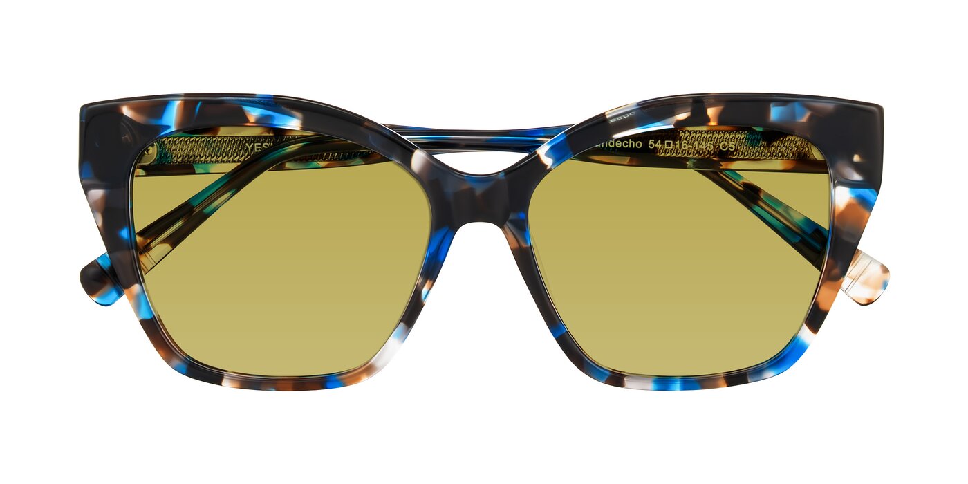 Landecho - Blue Tortoise Tinted Sunglasses