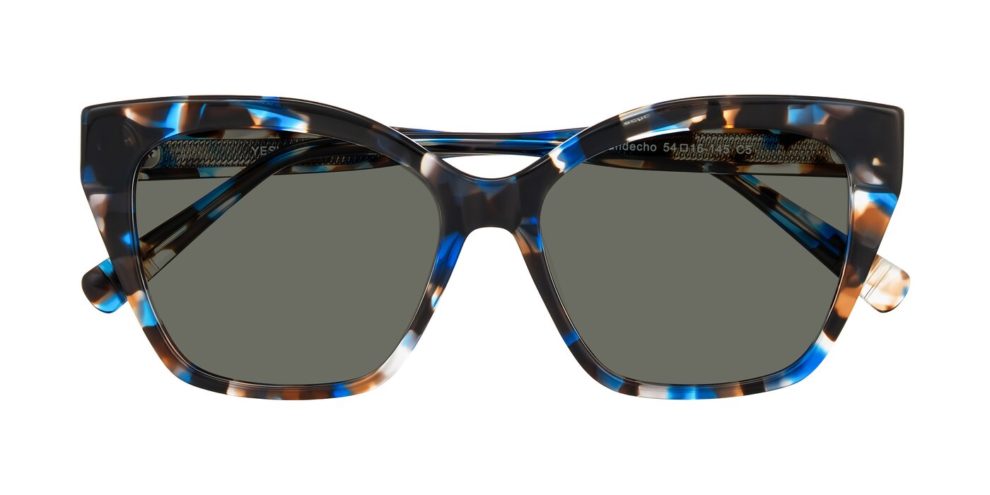 Landecho - Blue Tortoise Polarized Sunglasses