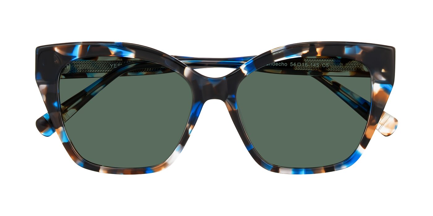 Landecho - Blue Tortoise Polarized Sunglasses