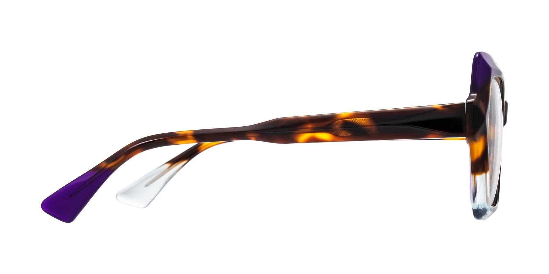 Side of Elowen in Slow Burn with Clear Reading Eyeglass Lenses