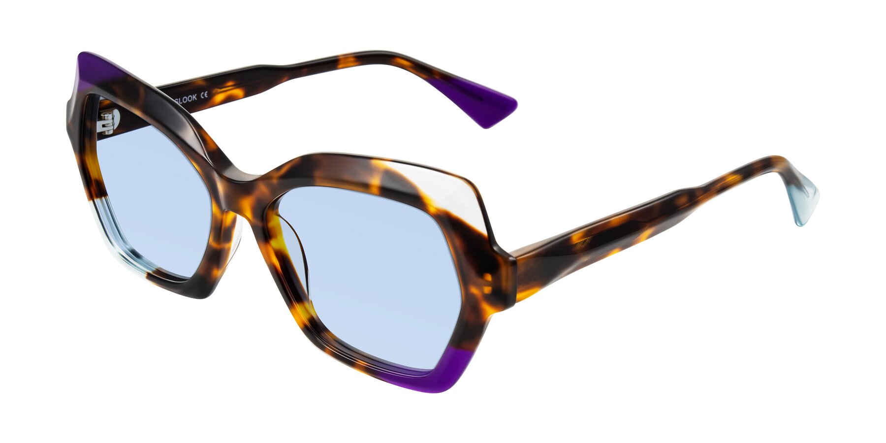 Angle of Elowen in Slow Burn with Light Blue Tinted Lenses