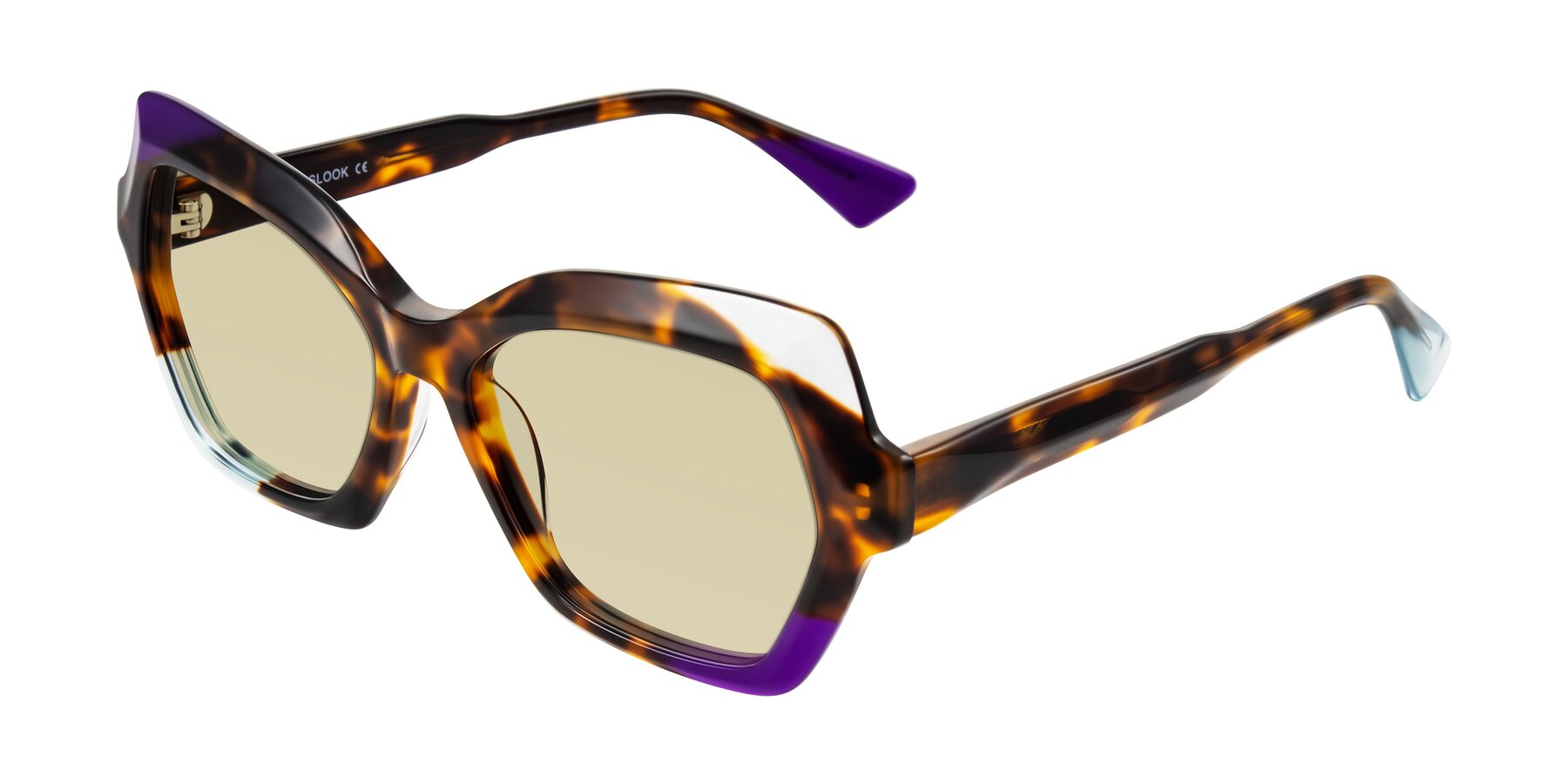 Angle of Elowen in Slow Burn with Light Champagne Tinted Lenses