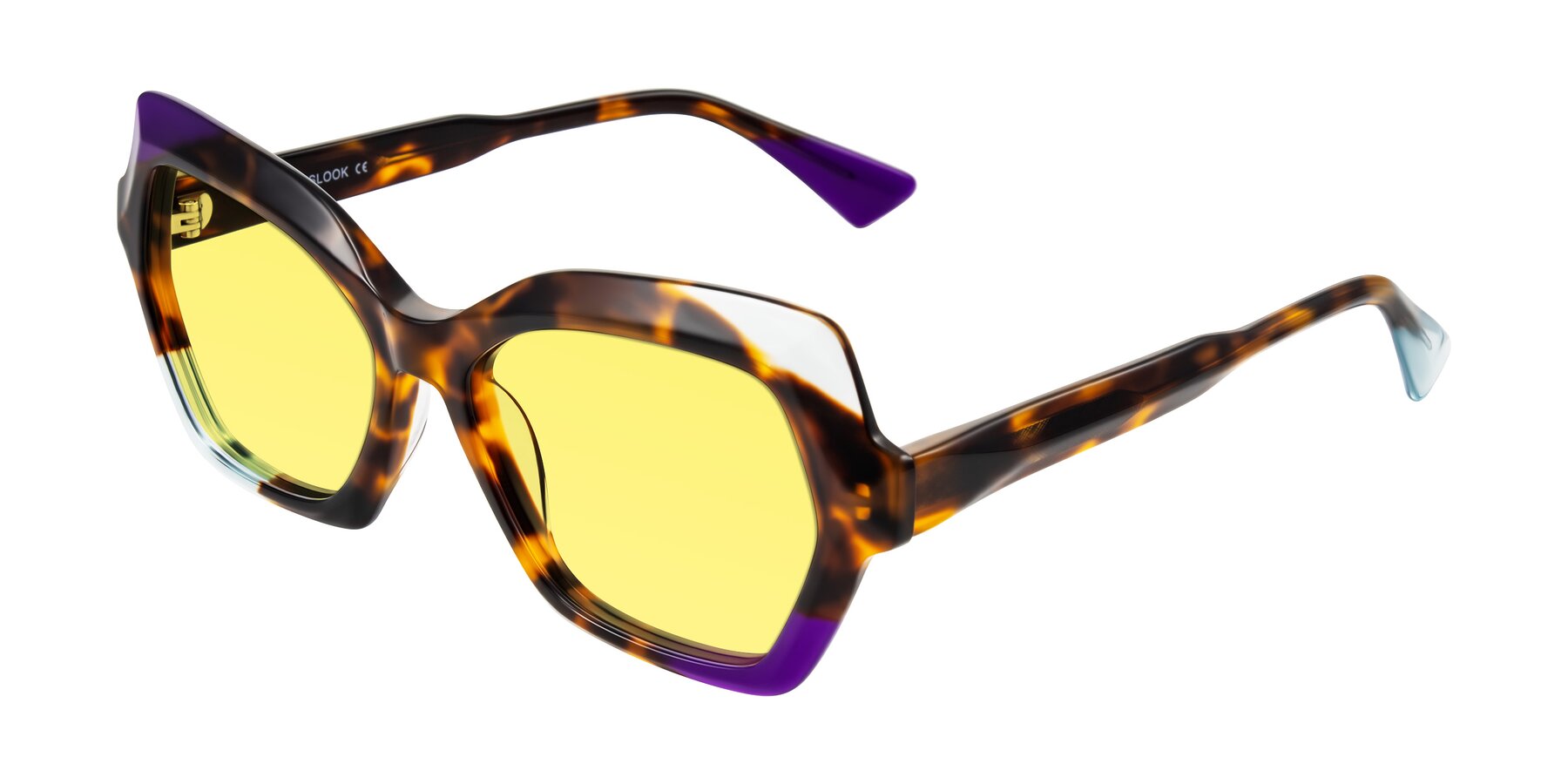 Angle of Elowen in Slow Burn with Medium Yellow Tinted Lenses
