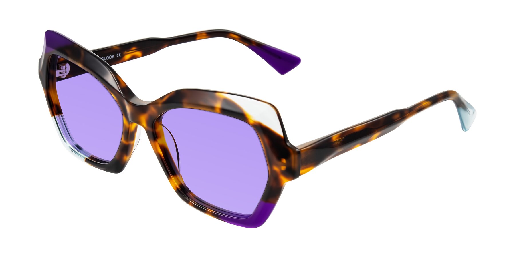 Angle of Elowen in Slow Burn with Medium Purple Tinted Lenses