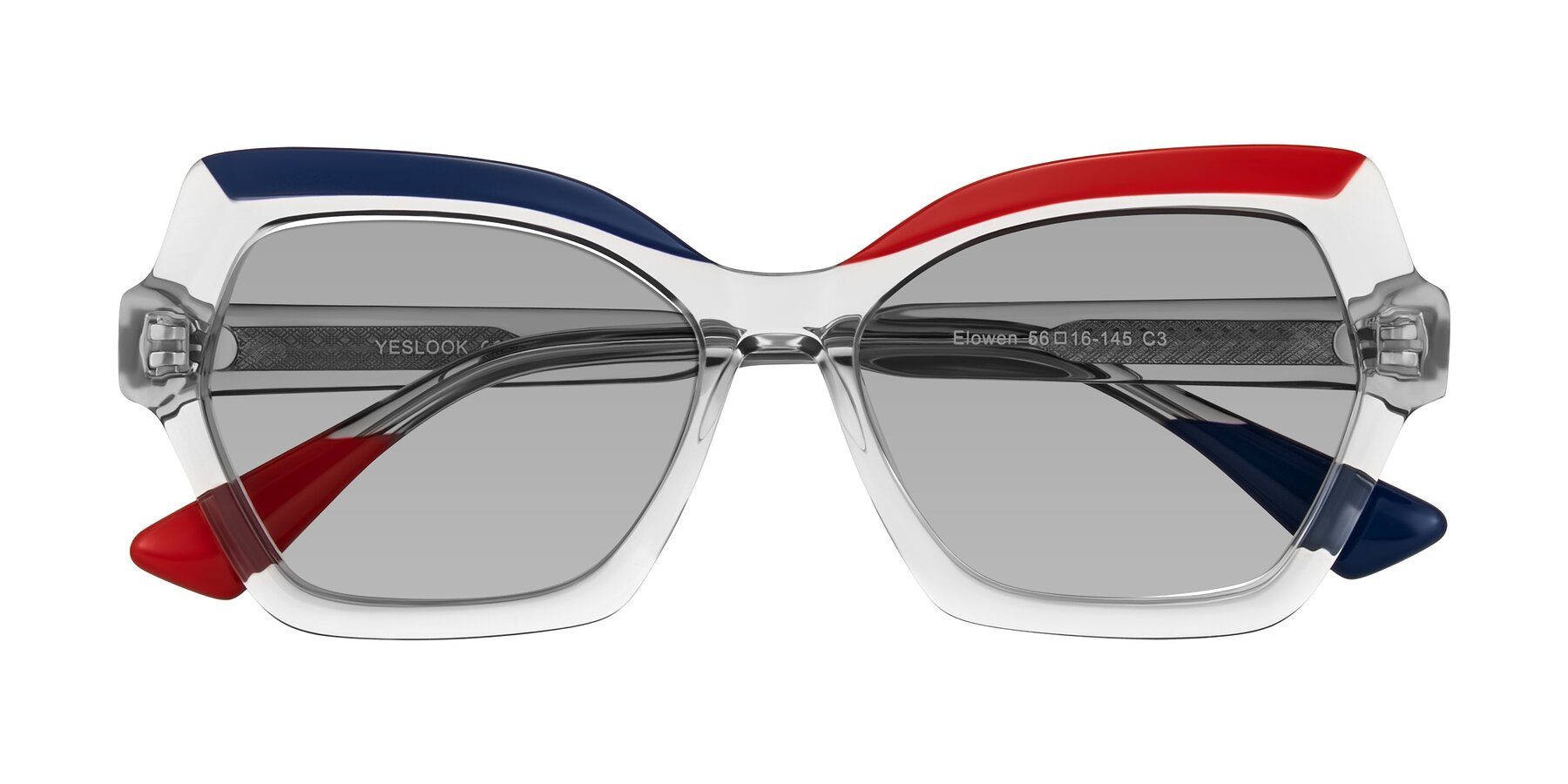 Folded Front of Elowen in Cold Spark with Light Gray Tinted Lenses