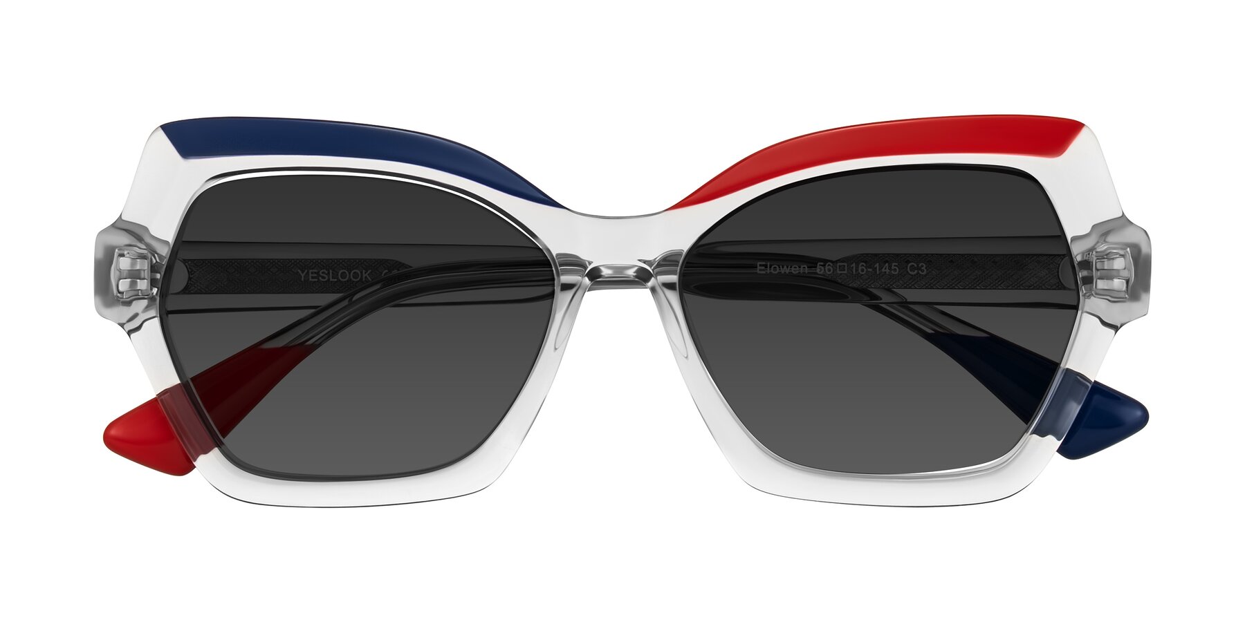 Folded Front of Elowen in Cold Spark with Gray Tinted Lenses