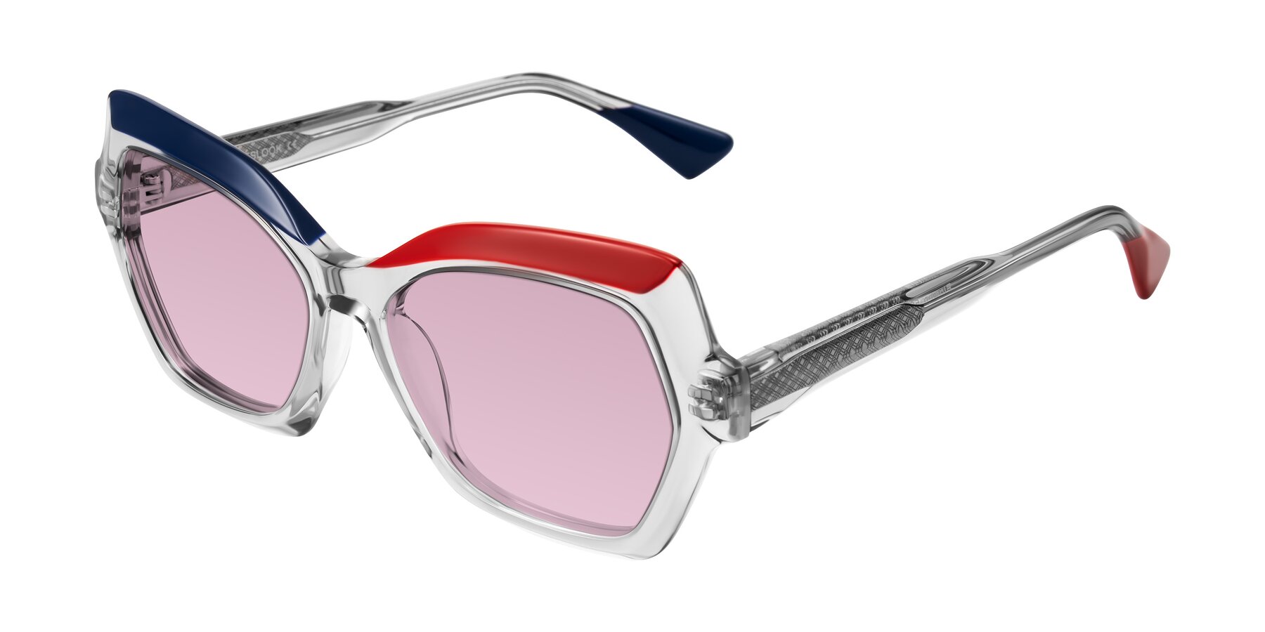 Angle of Elowen in Cold Spark with Light Wine Tinted Lenses