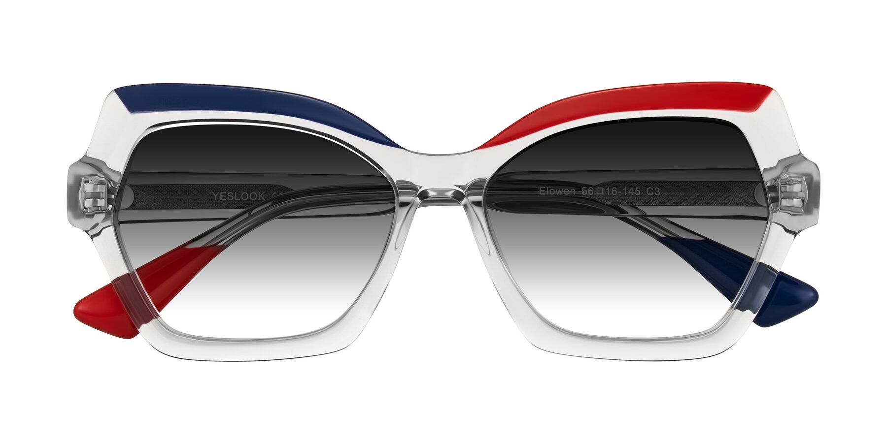 Folded Front of Elowen in Cold Spark with Gray Gradient Lenses