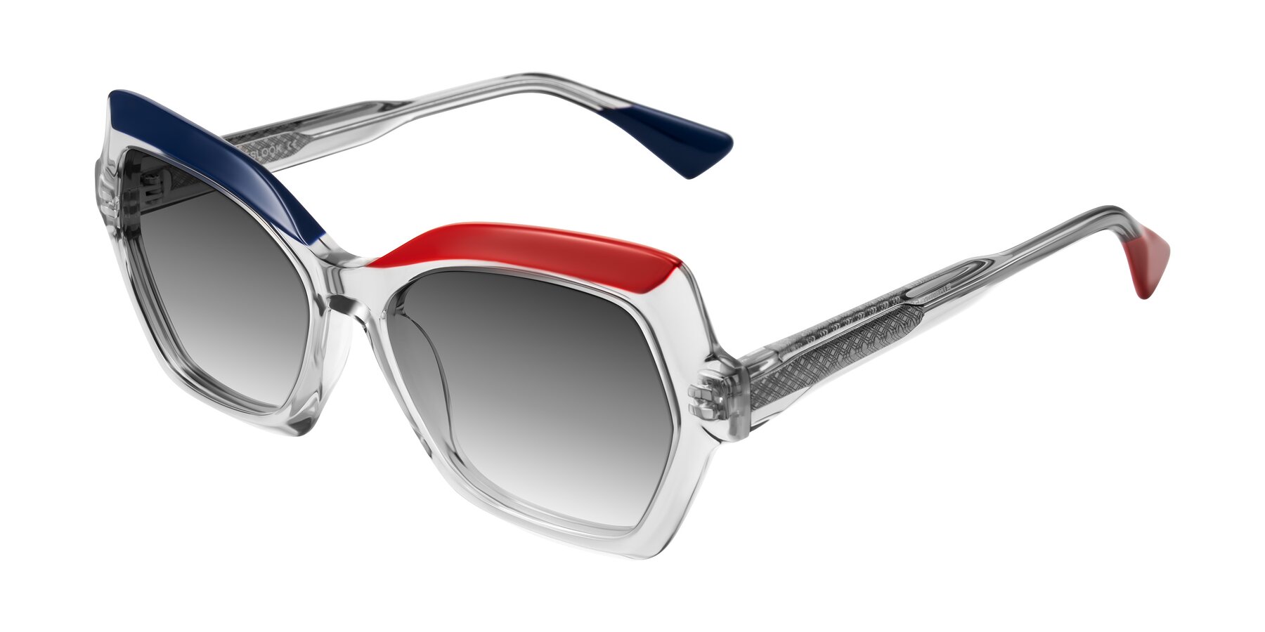 Angle of Elowen in Cold Spark with Gray Gradient Lenses