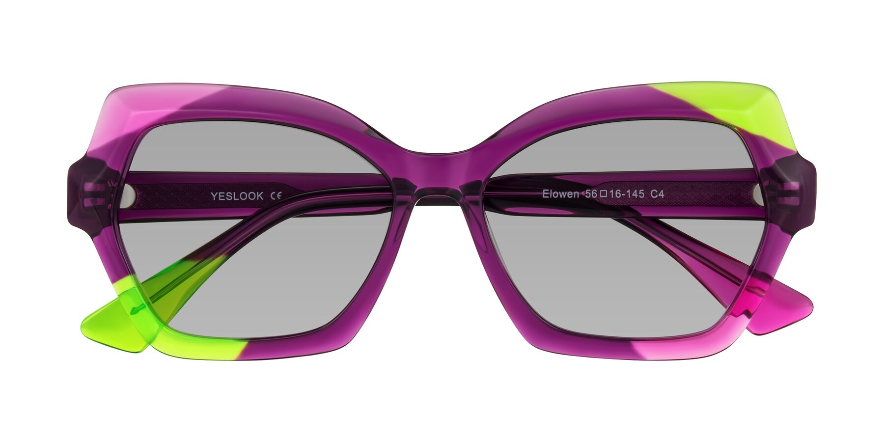 Folded Front of Elowen in Wild Signal with Light Gray Tinted Lenses