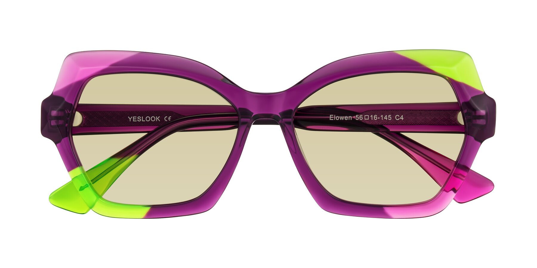 Folded Front of Elowen in Wild Signal with Light Champagne Tinted Lenses