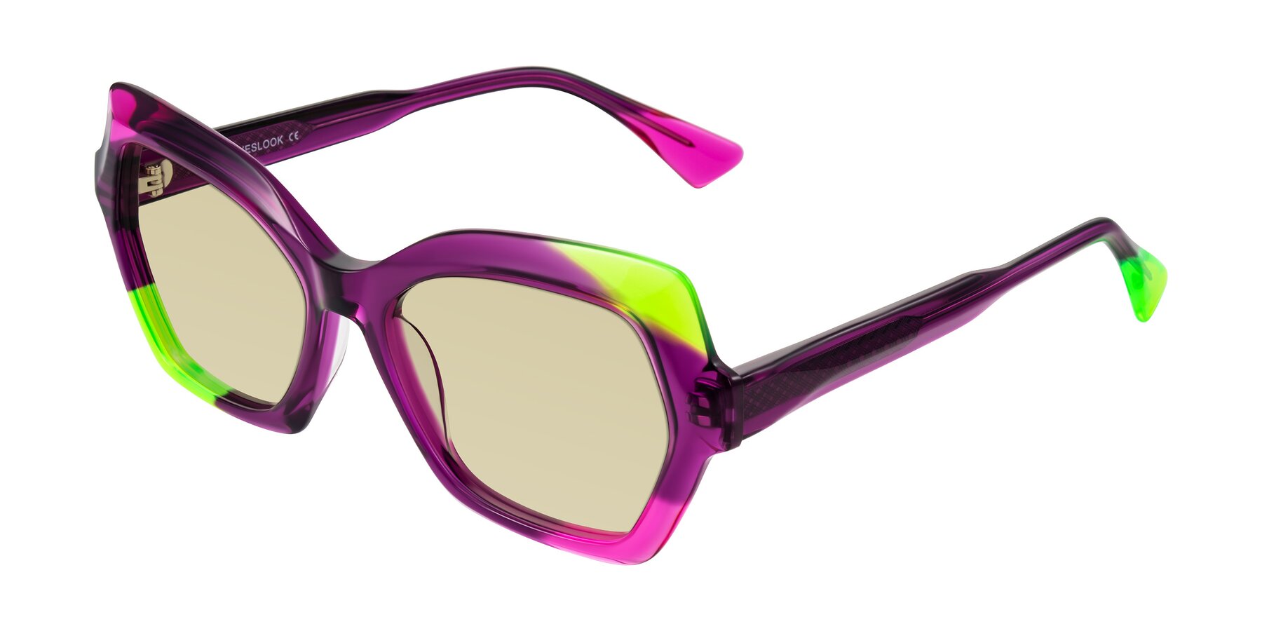 Angle of Elowen in Wild Signal with Light Champagne Tinted Lenses