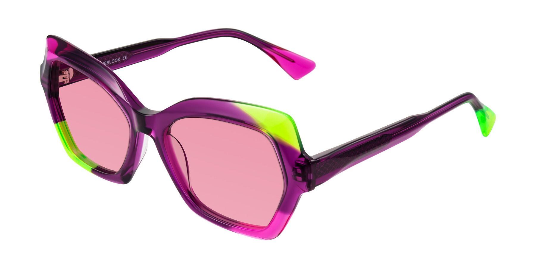 Angle of Elowen in Wild Signal with Pink Tinted Lenses