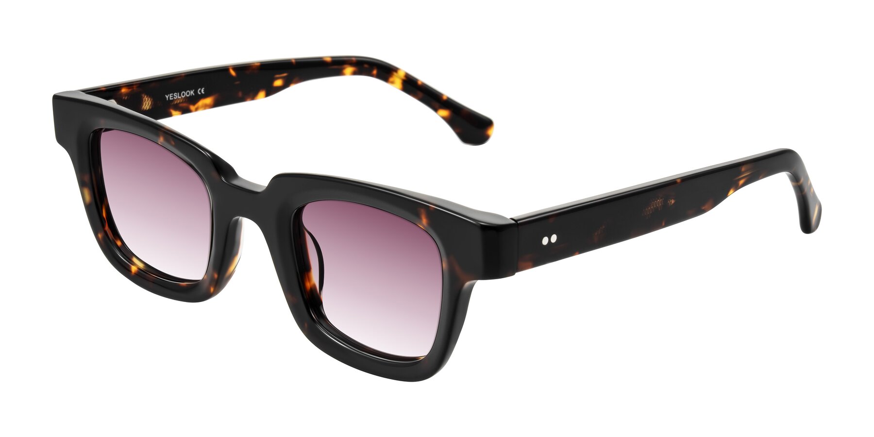 Angle of Neza in Tortoise with Wine Gradient Lenses