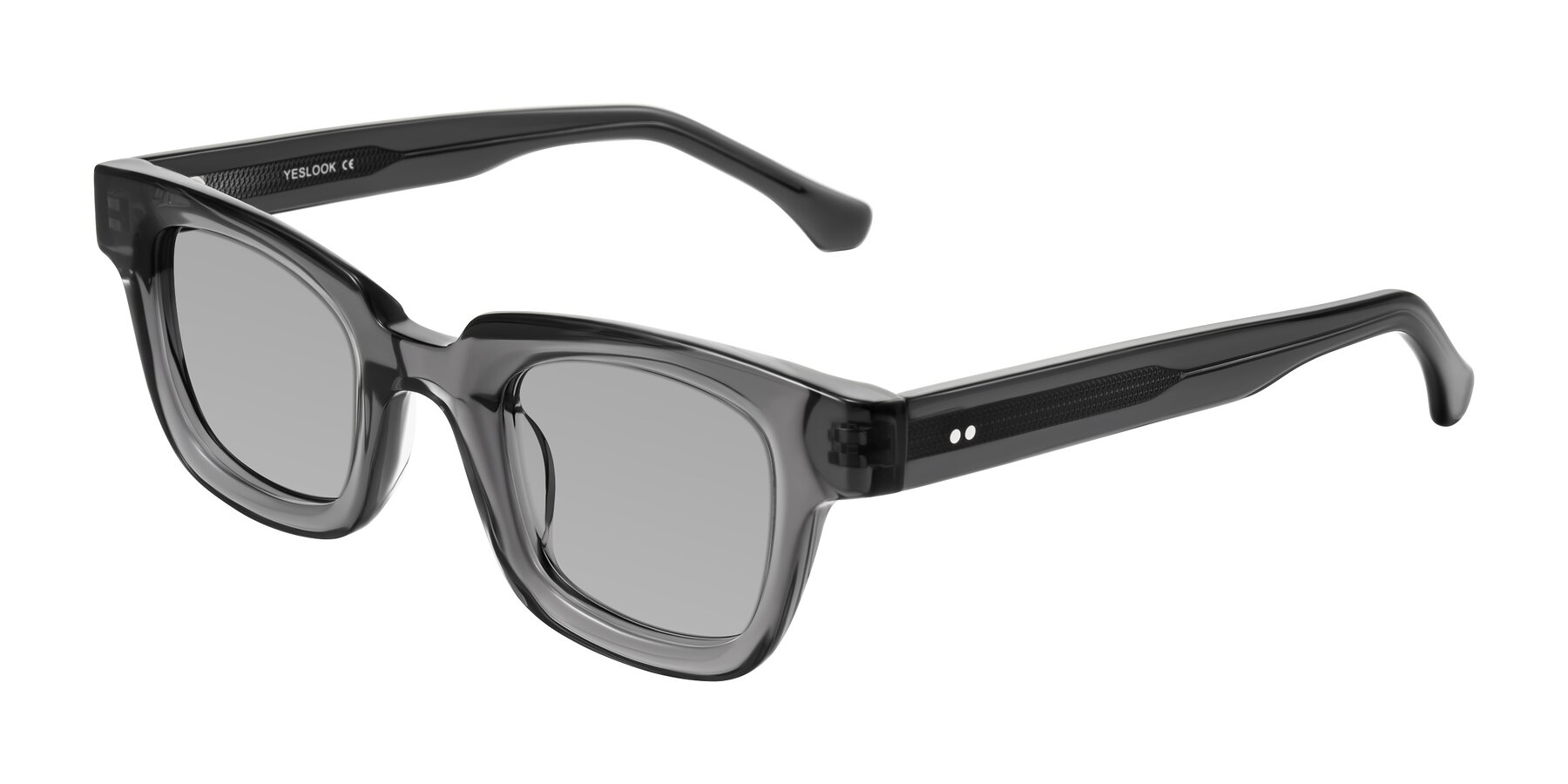Angle of Neza in Dark Gray with Light Gray Tinted Lenses