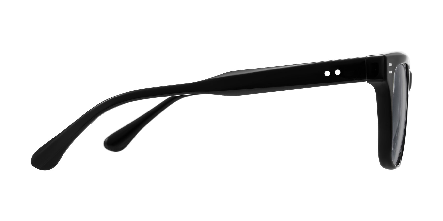 Side of Bliss in Black with Light Gray Tinted Lenses