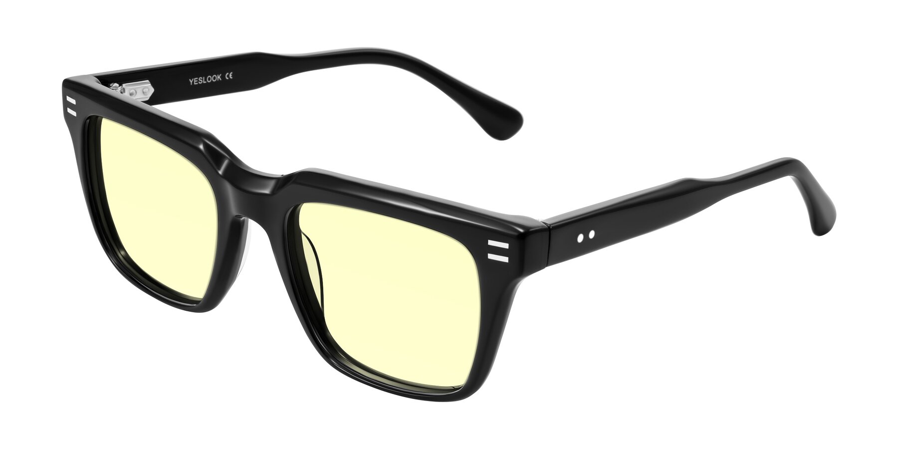 Angle of Bliss in Black with Light Yellow Tinted Lenses