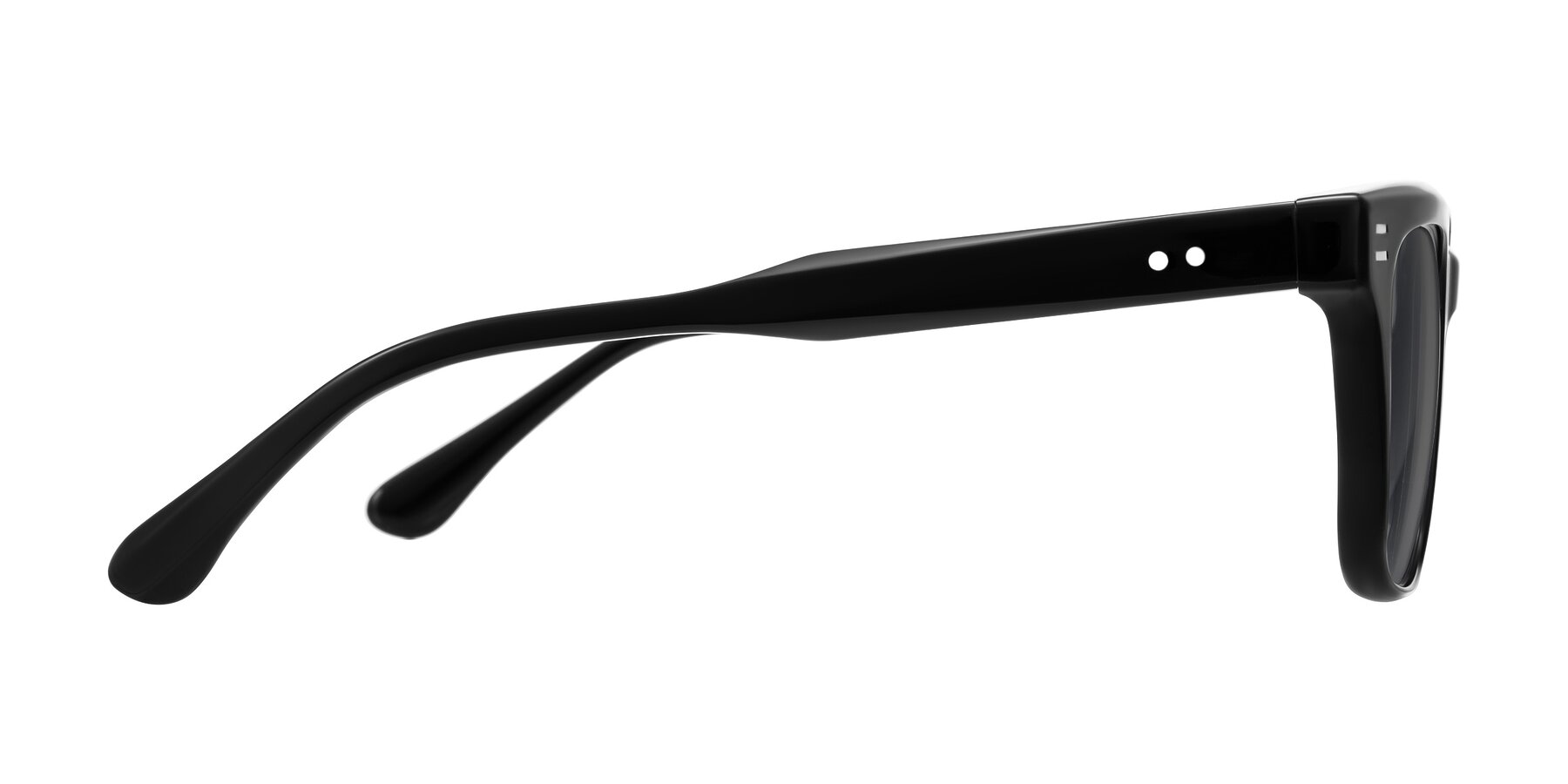 Side of Bliss in Black with Medium Gray Tinted Lenses