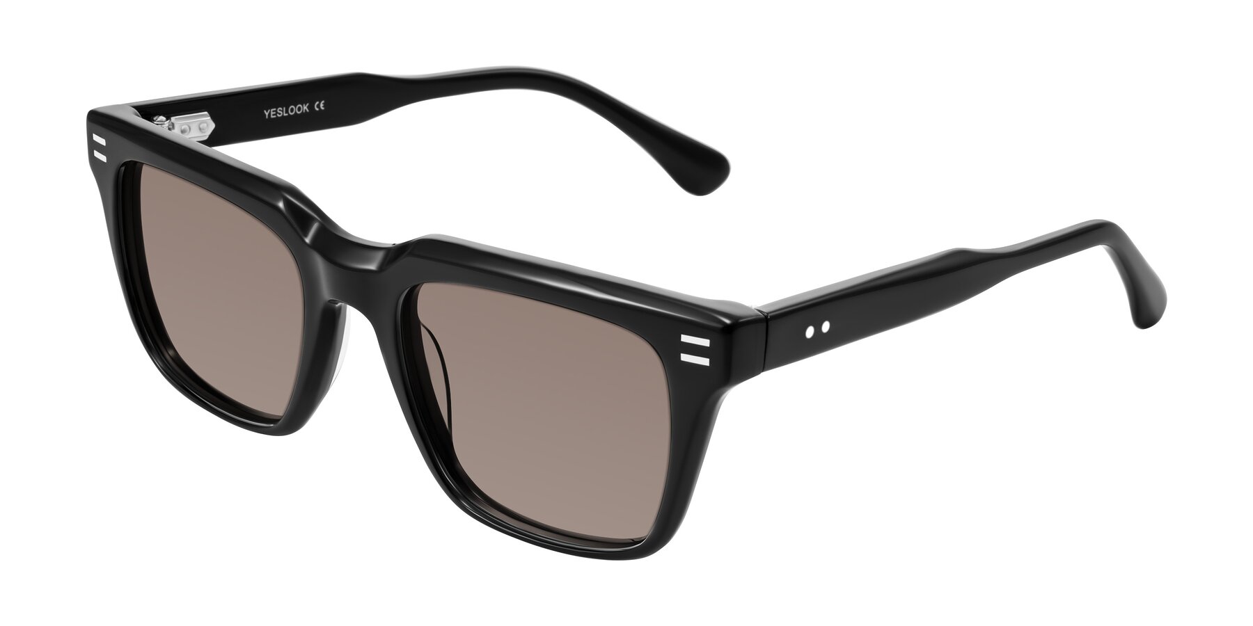 Angle of Bliss in Black with Medium Brown Tinted Lenses