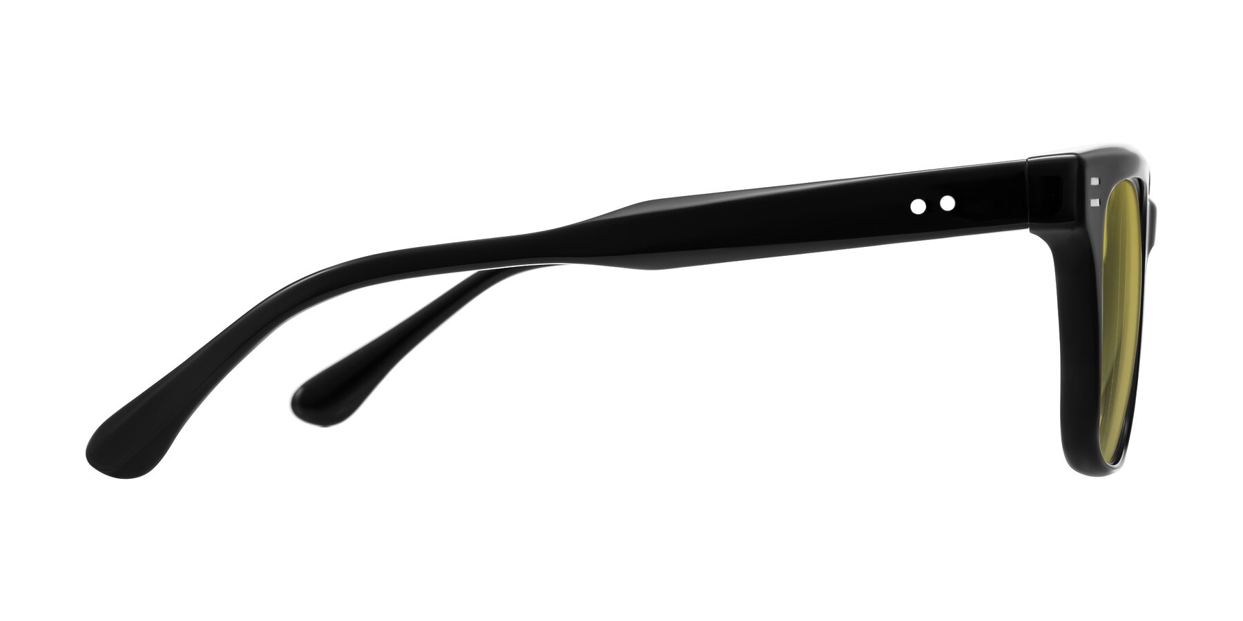 Side of Bliss in Black with Champagne Tinted Lenses