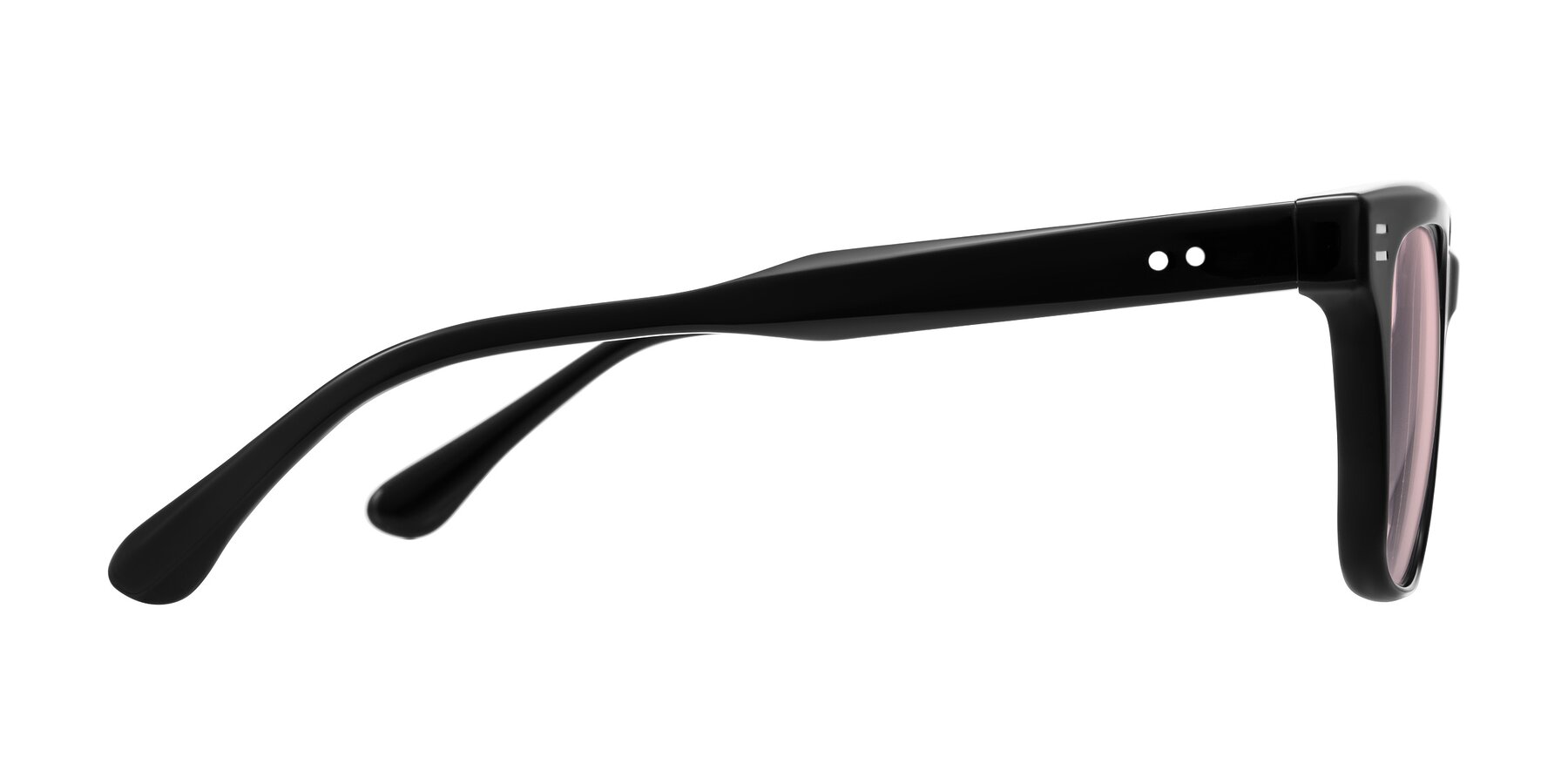 Side of Bliss in Black with Light Garnet Tinted Lenses