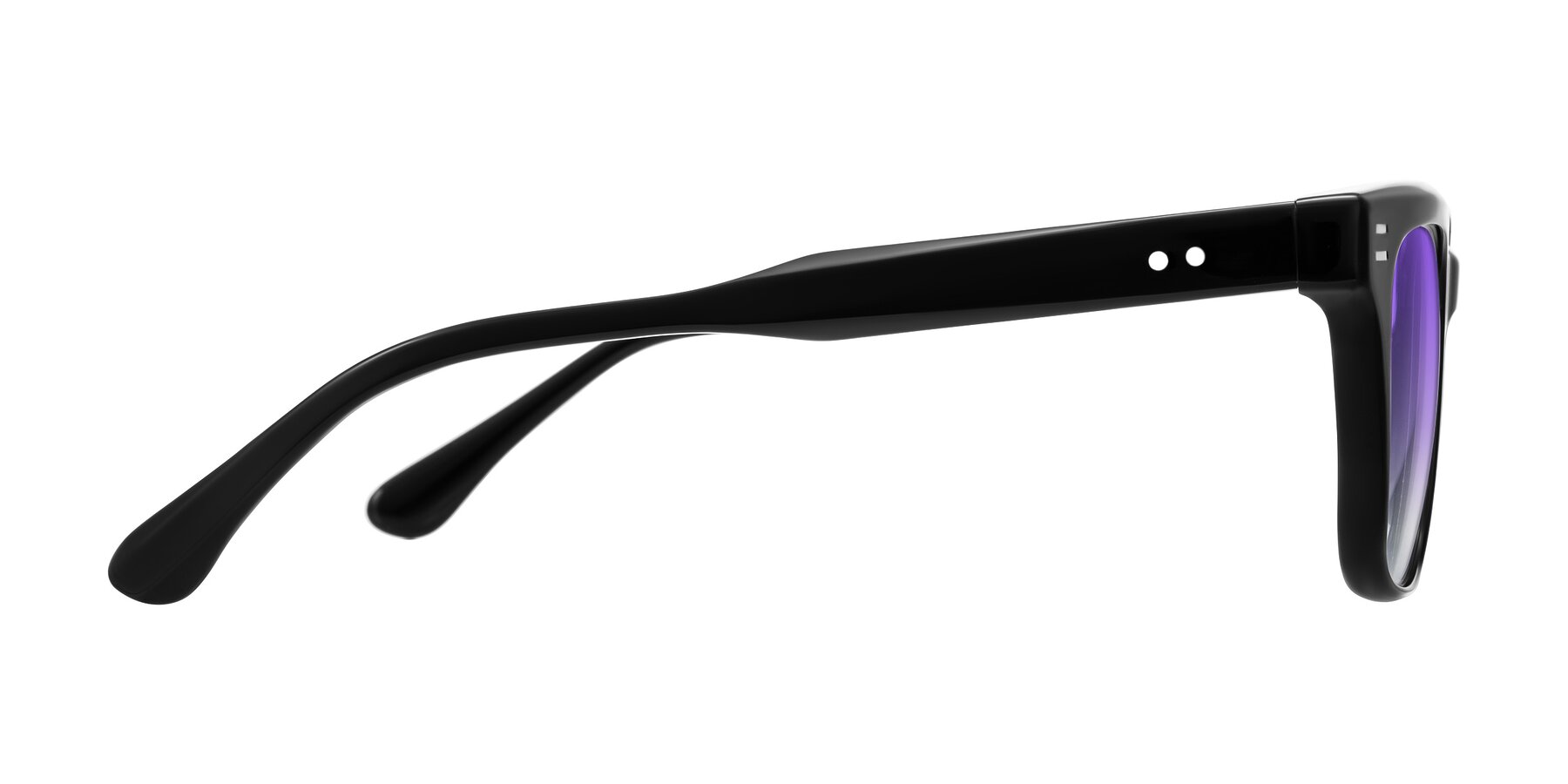 Side of Bliss in Black with Purple Gradient Lenses