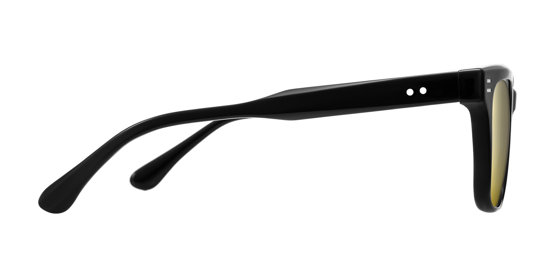 Side of Bliss in Black with Gold Mirrored Lenses