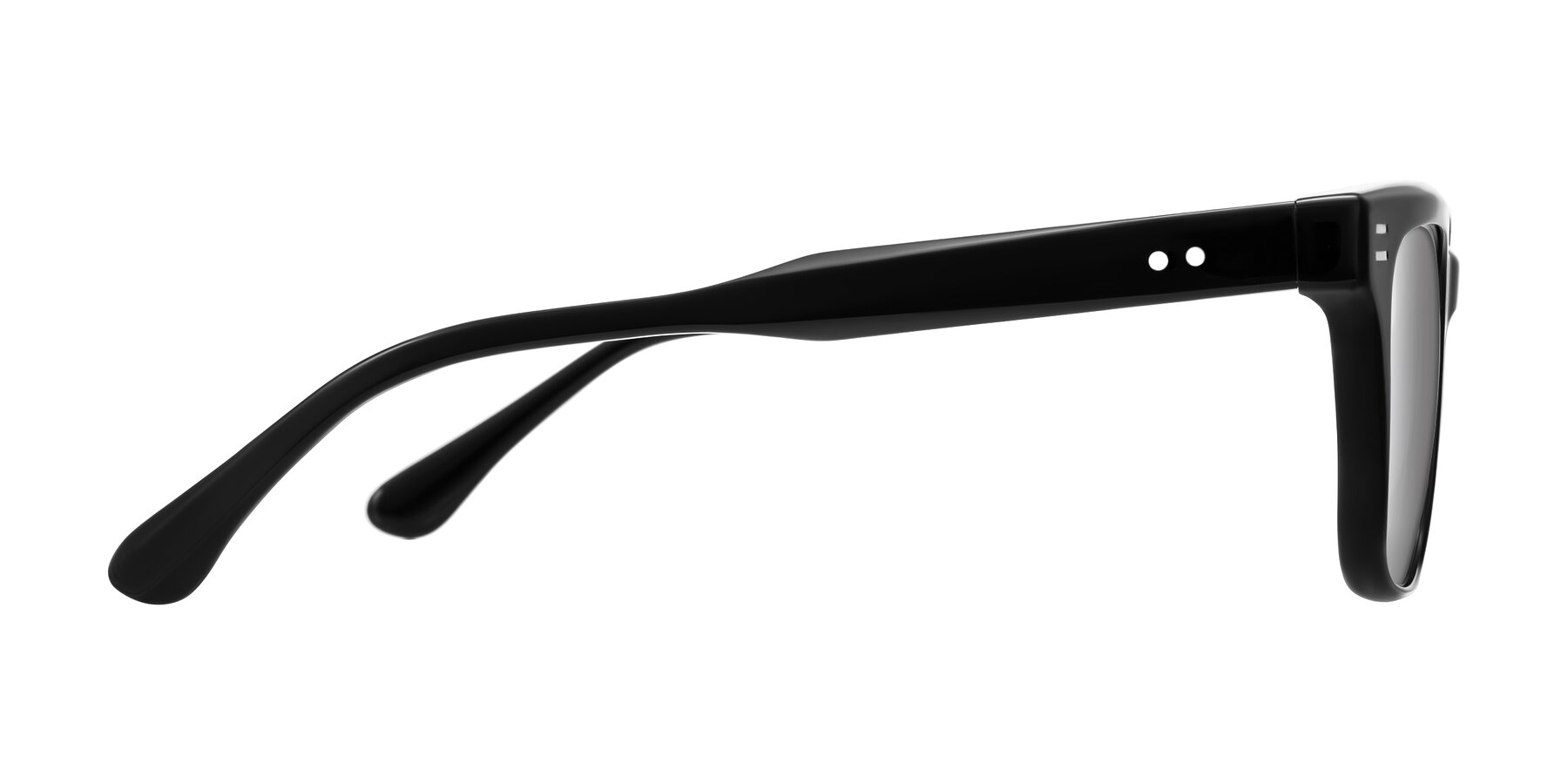 Side of Bliss in Black with Silver Mirrored Lenses