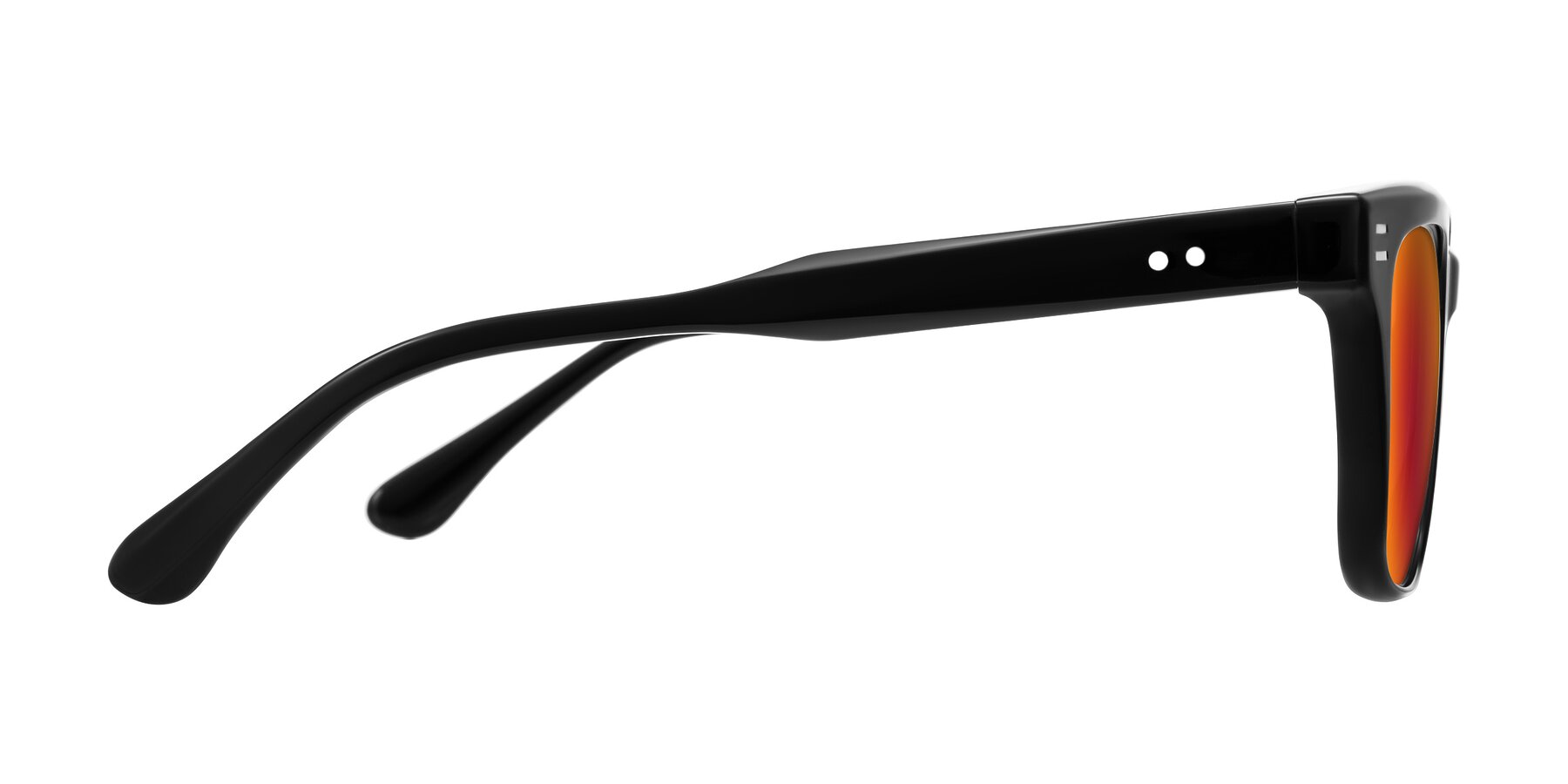 Side of Bliss in Black with Red Gold Mirrored Lenses