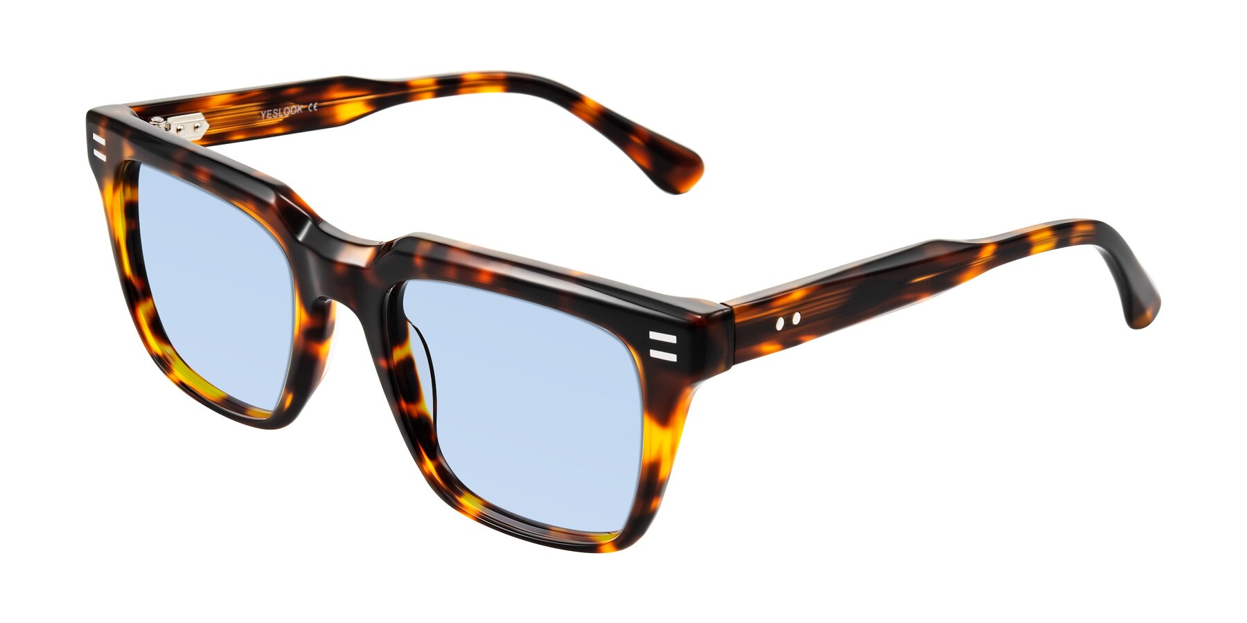 Angle of Bliss in Tortoise with Light Blue Tinted Lenses