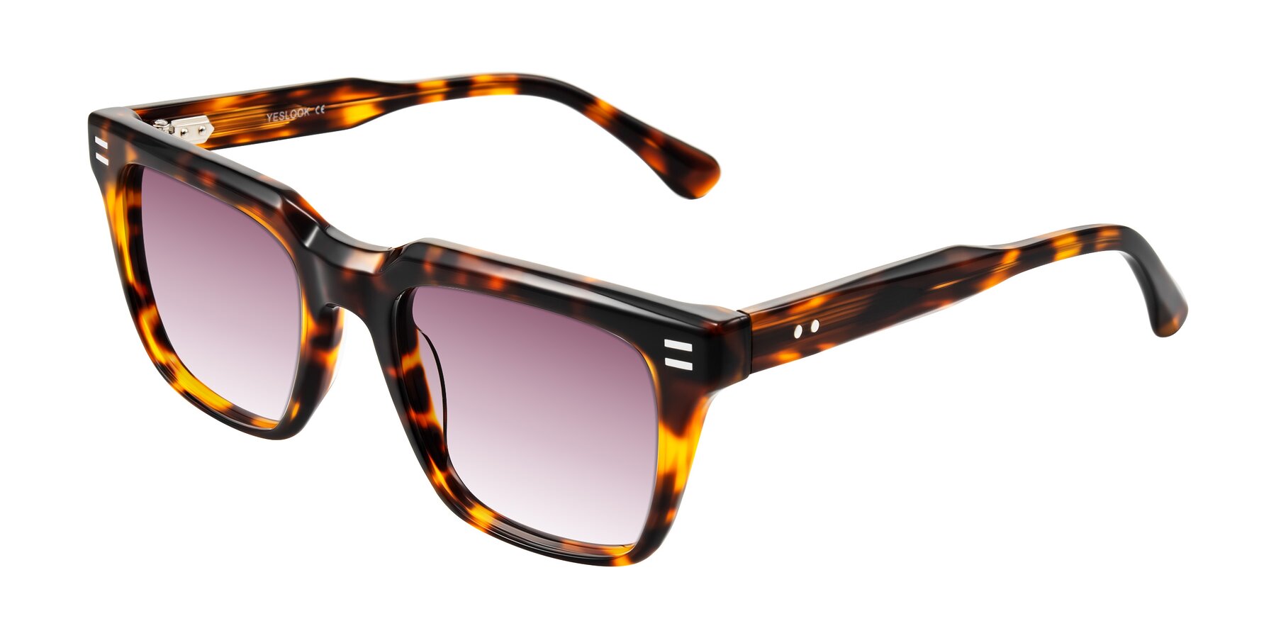 Angle of Bliss in Tortoise with Wine Gradient Lenses