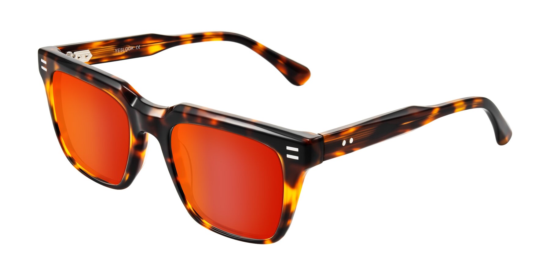 Angle of Bliss in Tortoise with Red Gold Mirrored Lenses