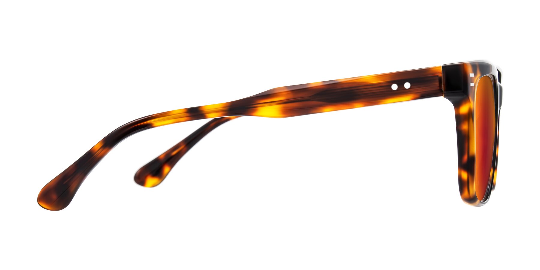 Side of Bliss in Tortoise with Red Gold Mirrored Lenses