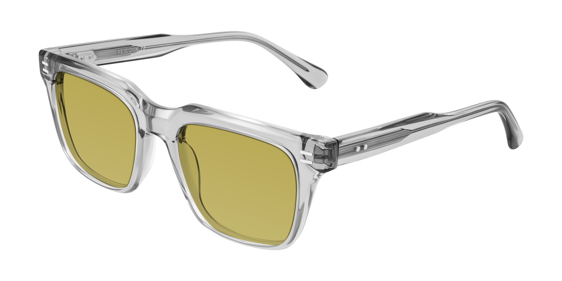 Angle of Bliss in Transparent Gray with Champagne Tinted Lenses